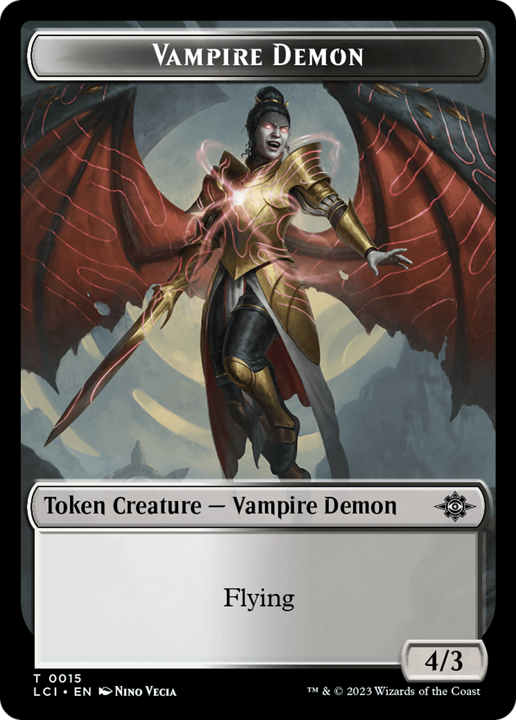 Vampire Demon Token [The Lost Caverns of Ixalan Tokens] MTG Single Magic: The Gathering    | Red Claw Gaming