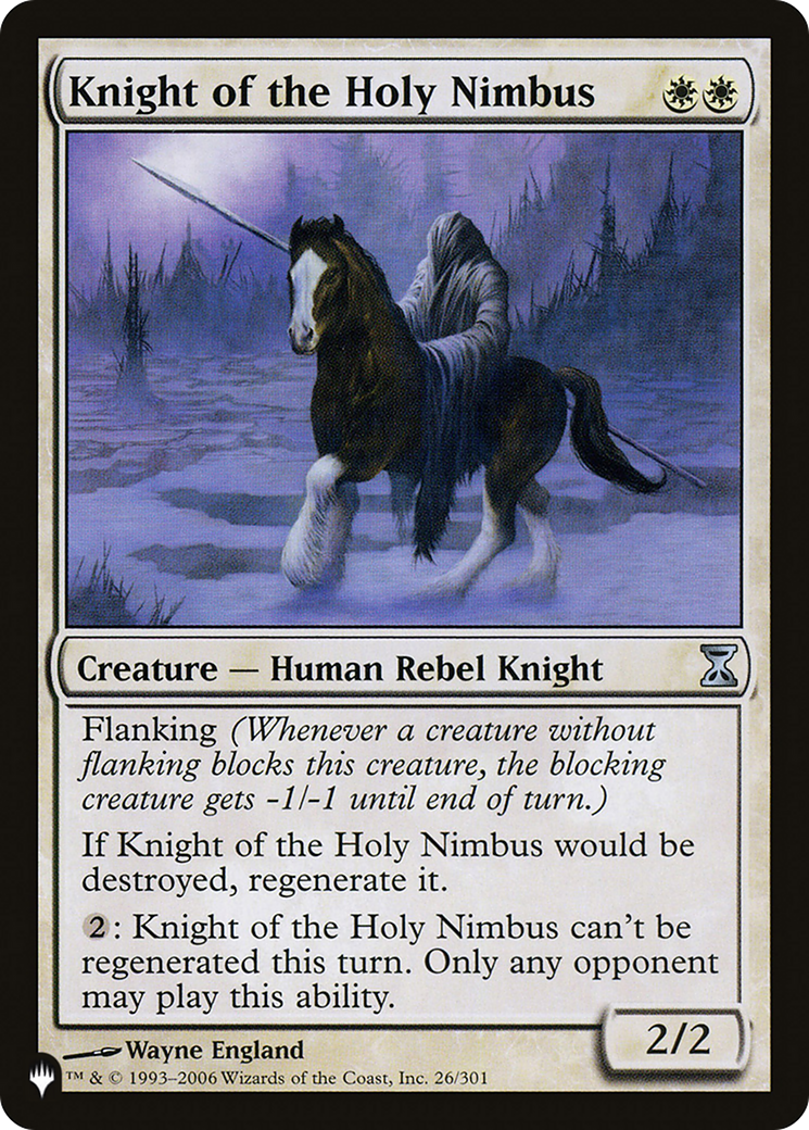 Knight of the Holy Nimbus [The List] MTG Single Magic: The Gathering | Red Claw Gaming