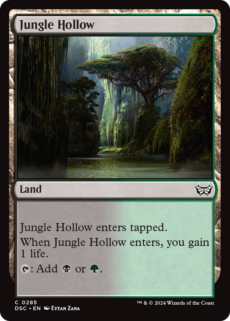 Jungle Hollow [Duskmourn: House of Horror Commander] MTG Single Magic: The Gathering    | Red Claw Gaming