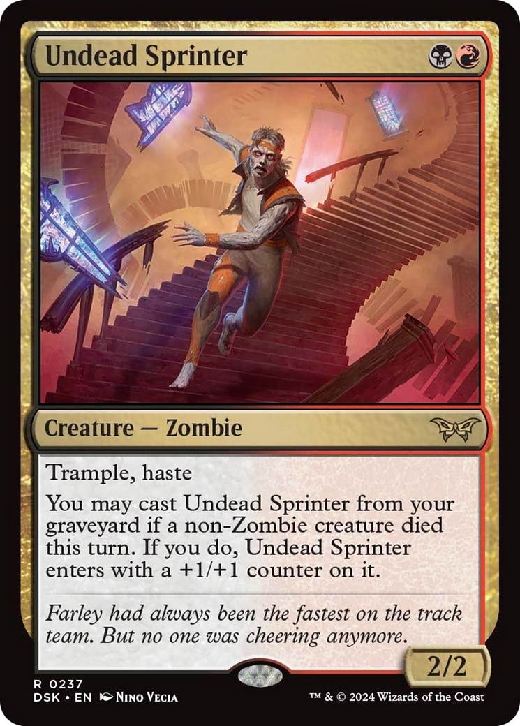 Undead Sprinter [Duskmourn: House of Horror] MTG Single Magic: The Gathering | Red Claw Gaming