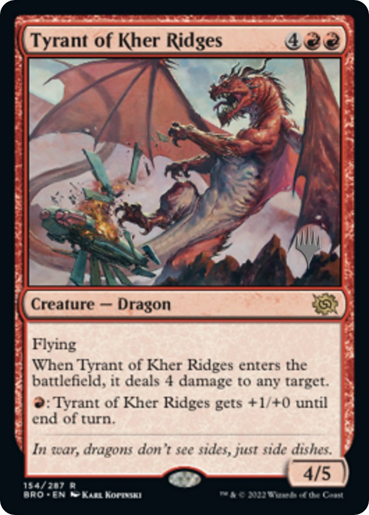 Tyrant of Kher Ridges (Promo Pack) [The Brothers' War Promos] MTG Single Magic: The Gathering    | Red Claw Gaming