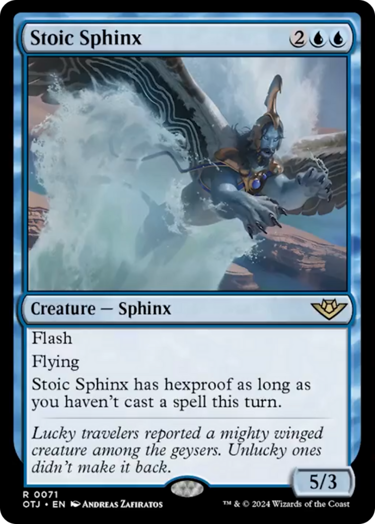 Stoic Sphinx [Outlaws of Thunder Junction] MTG Single Magic: The Gathering    | Red Claw Gaming