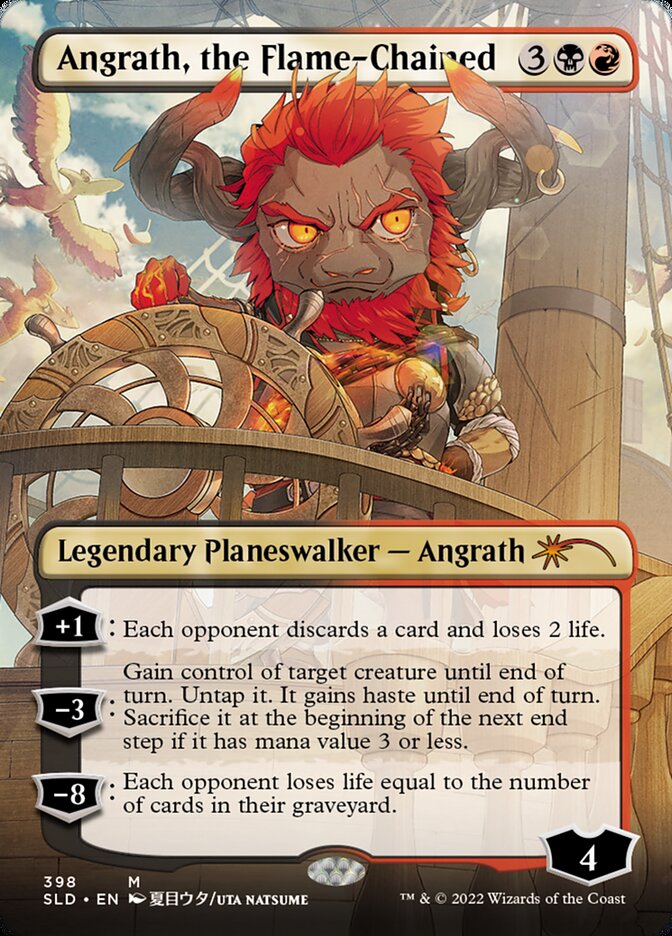Angrath, the Flame-Chained (Borderless) [Secret Lair Drop Series] MTG Single Magic: The Gathering    | Red Claw Gaming