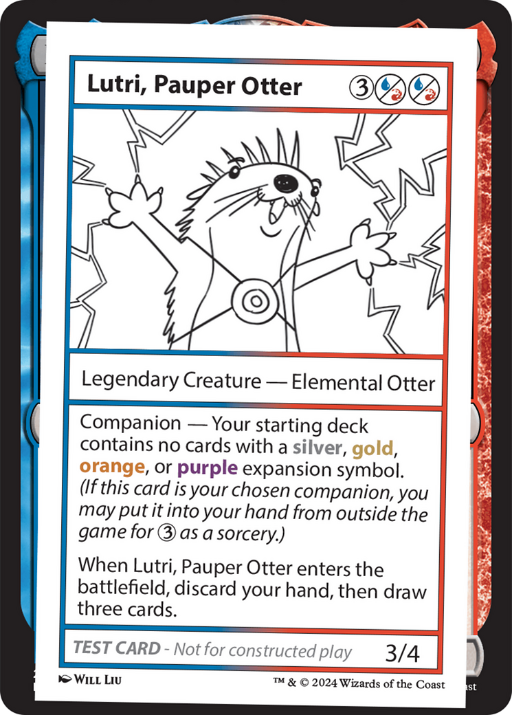 Lutri, Pauper Otter [Mystery Booster 2 Playtest Cards] MTG Single Magic: The Gathering    | Red Claw Gaming