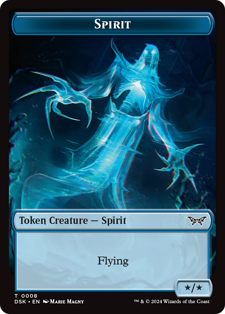 Spirit (0008) Token [Duskmourn: House of Horror Tokens] MTG Single Magic: The Gathering    | Red Claw Gaming