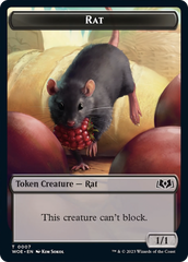 Rat // Food (0012) Double-Sided Token [Wilds of Eldraine Tokens] MTG Single Magic: The Gathering | Red Claw Gaming