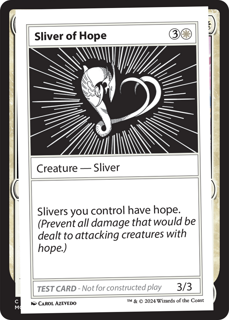 Sliver of Hope [Mystery Booster 2 Playtest Cards] MTG Single Magic: The Gathering    | Red Claw Gaming