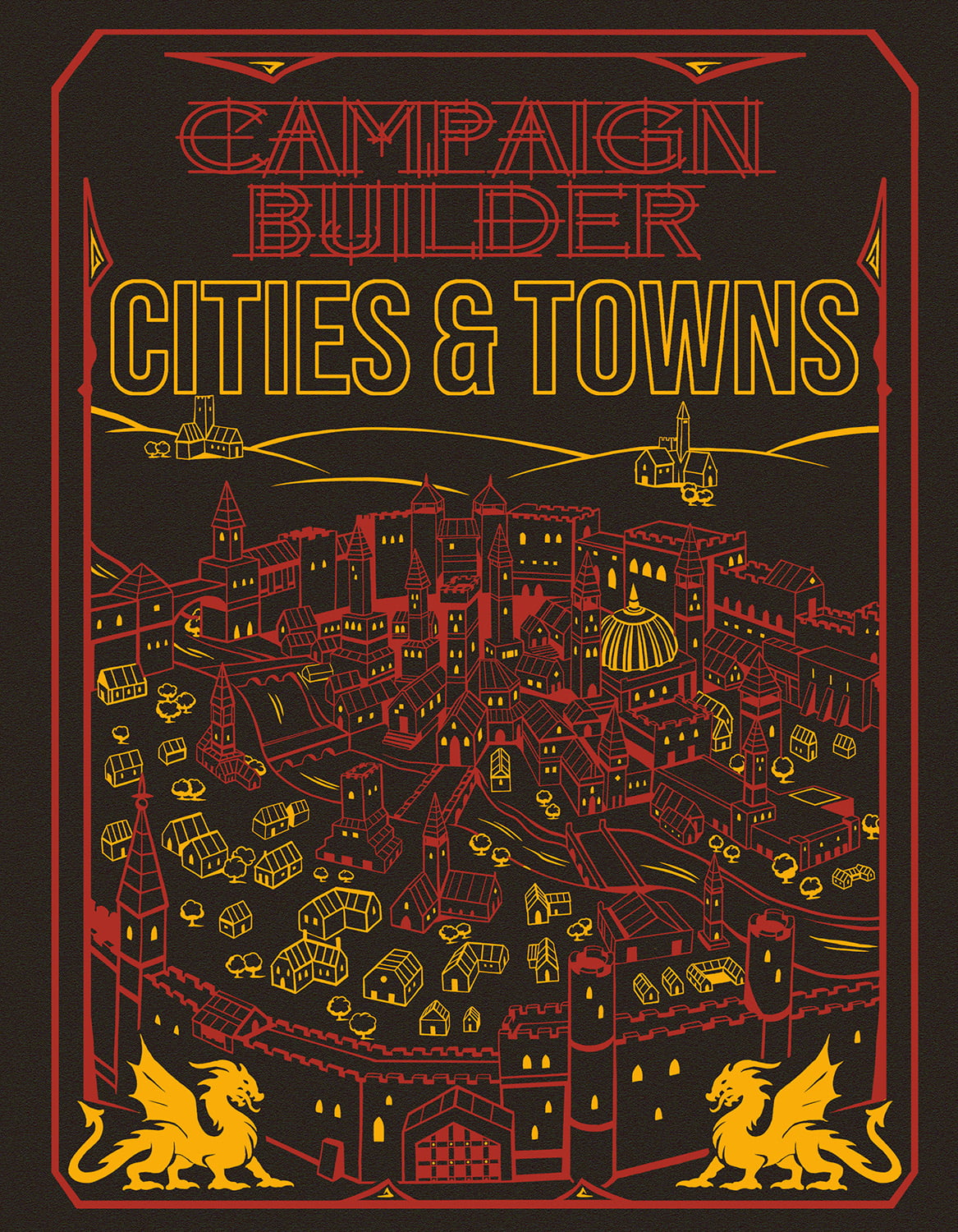 CAMPAIGN BUILDER CITIES AND TOWNS LIMITED EDITION Rule Book Kobold Press    | Red Claw Gaming