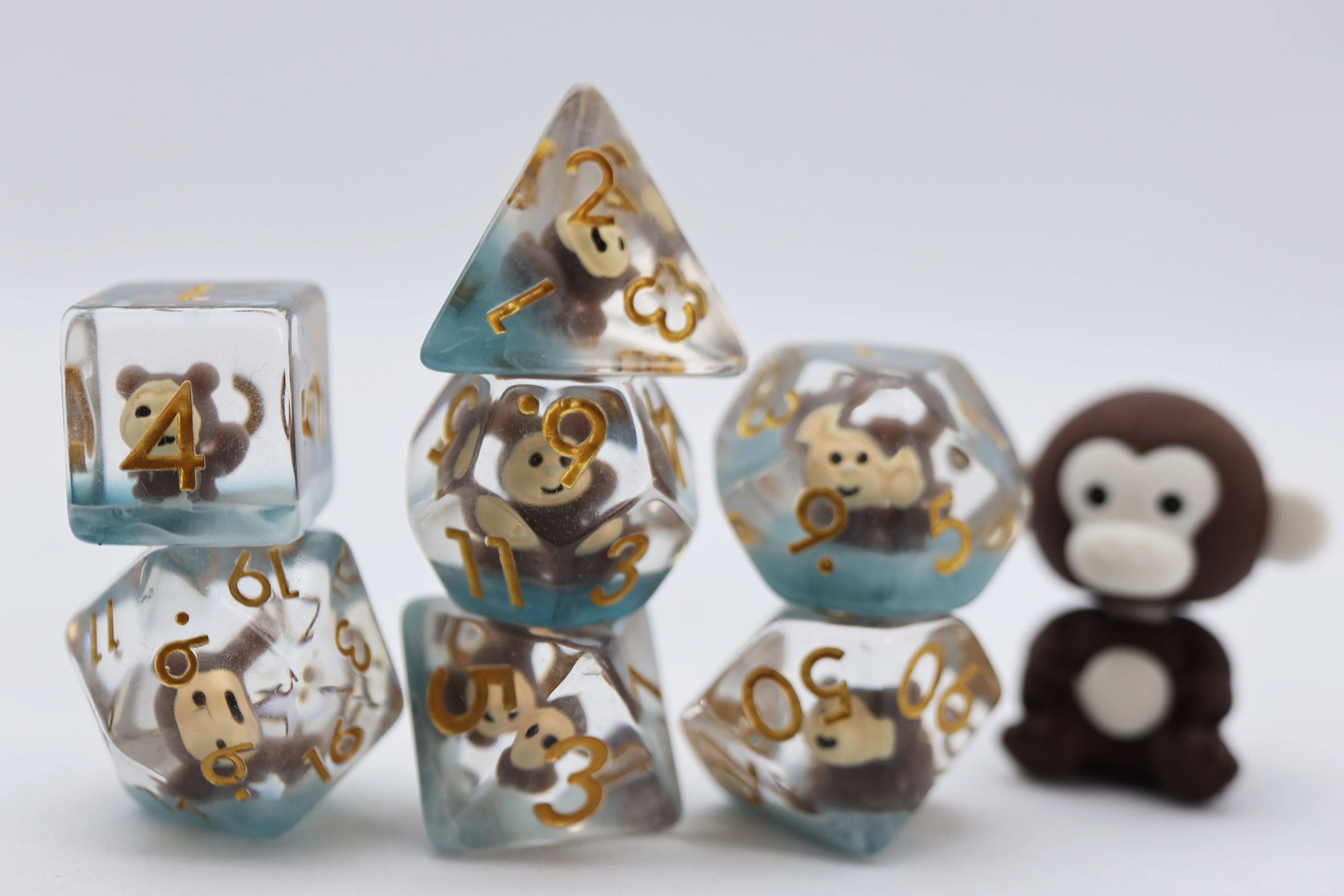 MISCHIEVOUS MONKEY RPG DICE SET Dice & Counters Foam Brain Games    | Red Claw Gaming