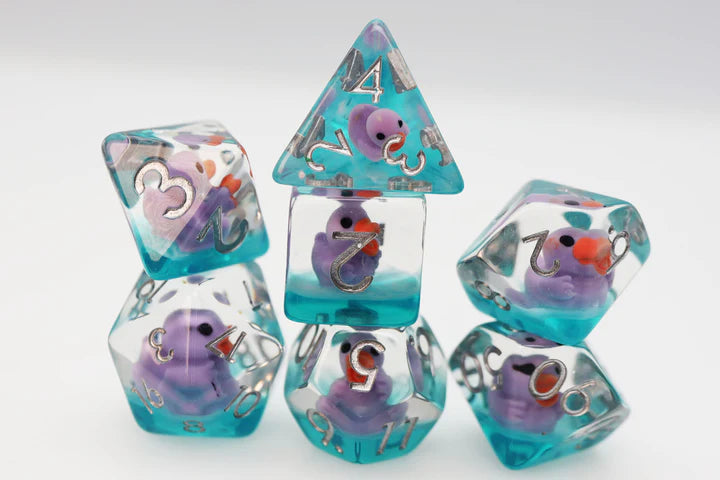 Lovely Duck RPG Dice Set Dice & Counters Foam Brain Games    | Red Claw Gaming