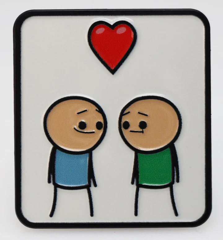 Cyanide & Happiness Enamel Pin - Love Pins Foam Brain Games    | Red Claw Gaming