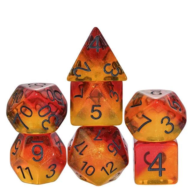 FIERY SWEETS RPG DICE SET Dice & Counters Foam Brain Games    | Red Claw Gaming