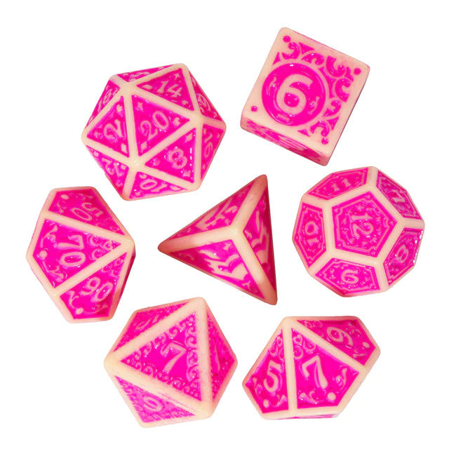 FUSCIA DEPTHS RPG DICE SET Dice & Counters Foam Brain Games    | Red Claw Gaming