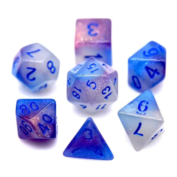 GLOW IN THE DARK - GLOWING MEMORY RPG DICE SET Dice & Counters Foam Brain Games    | Red Claw Gaming