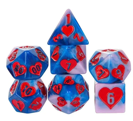 LOVE IS IN THE AIR RPG DICE SET Dice & Counters Foam Brain Games    | Red Claw Gaming