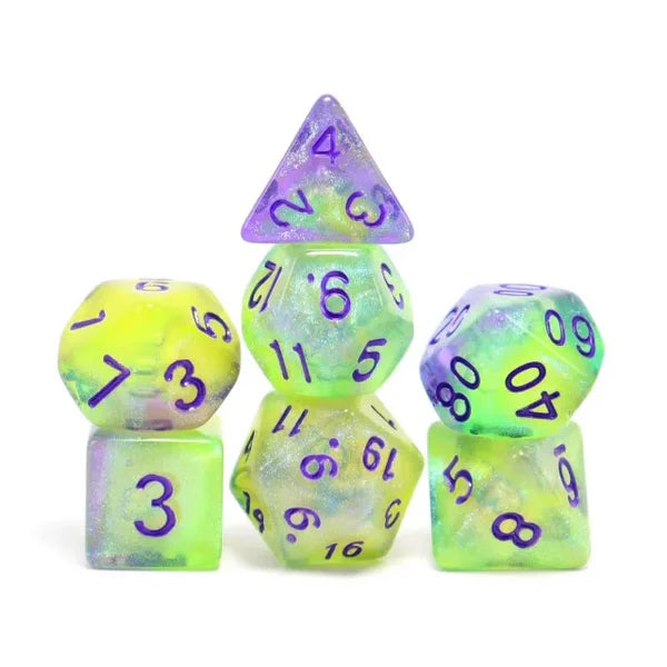 LUMINESCENT JELLYFISH RPG DICE SET Dice & Counters Foam Brain Games    | Red Claw Gaming