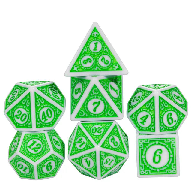 MOTIF: LEAFY RPG DICE SET Dice & Counters Foam Brain Games    | Red Claw Gaming