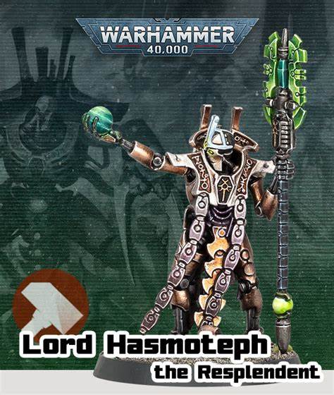 Necron Lord Hasmotheph The Resplendent (Direct) Necrons Games Workshop    | Red Claw Gaming