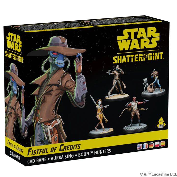 Star Wars: Shatterpoint - Fistful of Credits: Cad Bane Squad Pack Star Wars: Legion Fantasy Flight Games    | Red Claw Gaming