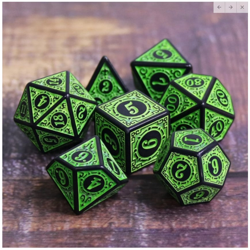 MAGIC FLAME RPG - GREEN Dice & Counters Foam Brain Games | Red Claw Gaming