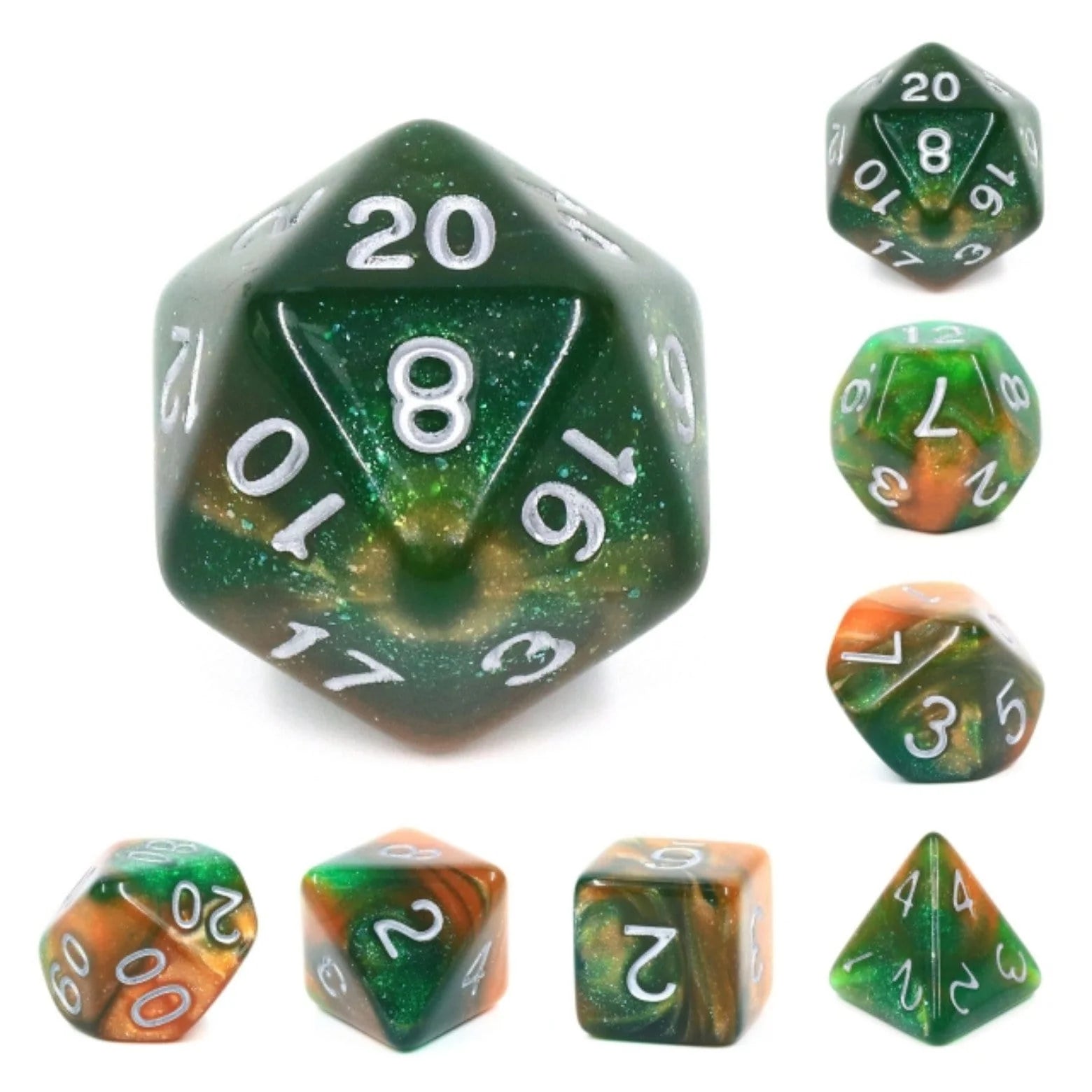 EMERALD VALE RPG DICE SET Dice & Counters Foam Brain Games    | Red Claw Gaming