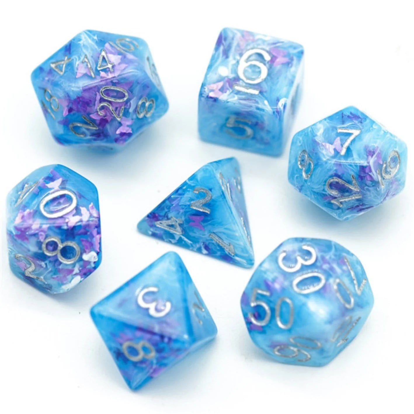 FROZEN BUTTERFLY RPG DICE SET Dice & Counters Foam Brain Games    | Red Claw Gaming