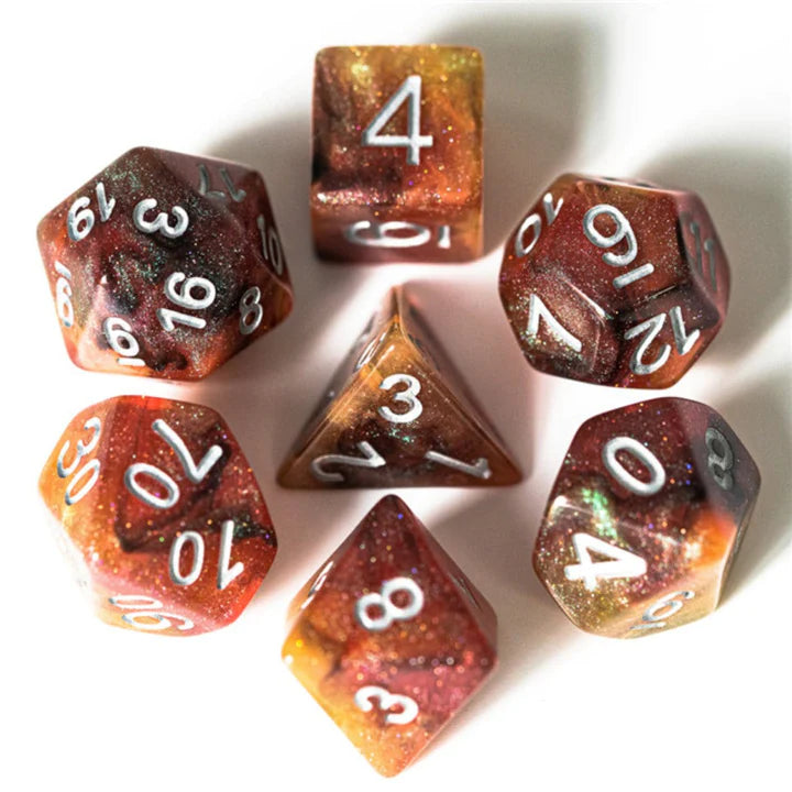 COPPER COSMOS RPG DICE SET Dice & Counters Foam Brain Games    | Red Claw Gaming