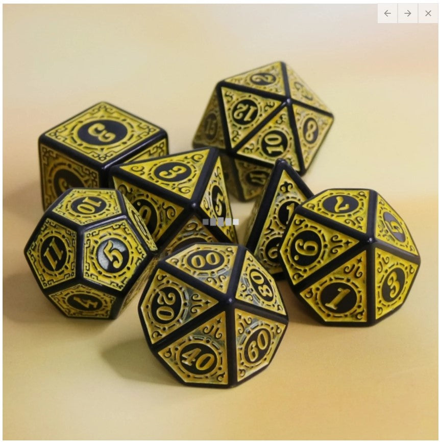 MAGIC FLAME RPG - YELLOW Dice & Counters Foam Brain Games | Red Claw Gaming