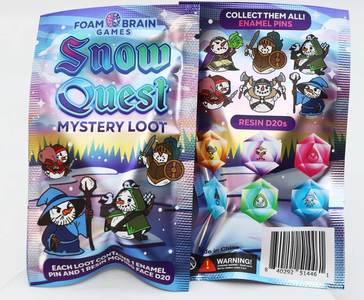 Mystery Loot: Snow Quest Dice & Counters Foam Brain Games    | Red Claw Gaming