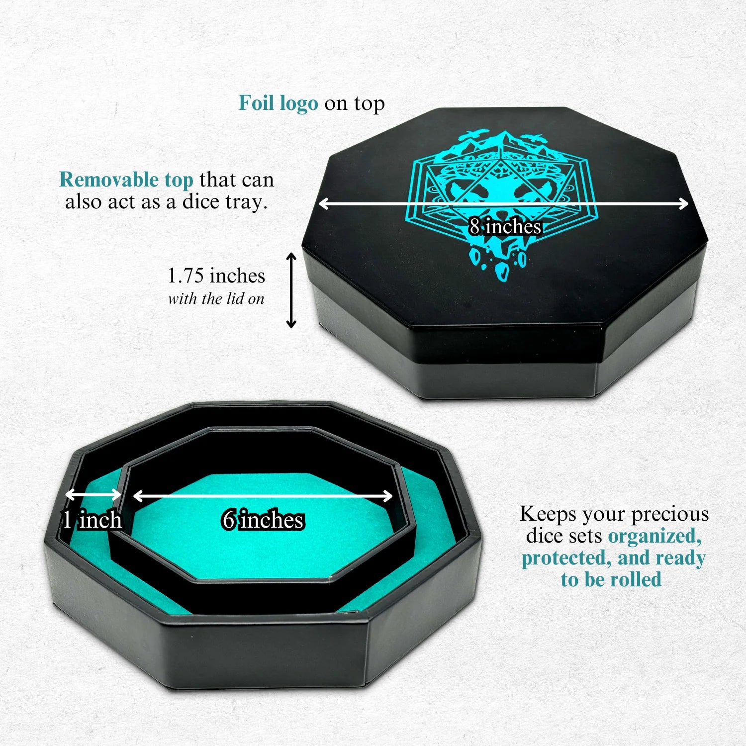 ROLL FOR ADVENTURE HOLOGRAPHIC - TRAY OF HOLDING™ DICE TRAY BY NORSE FOUNDRY  Norse Foundry    | Red Claw Gaming