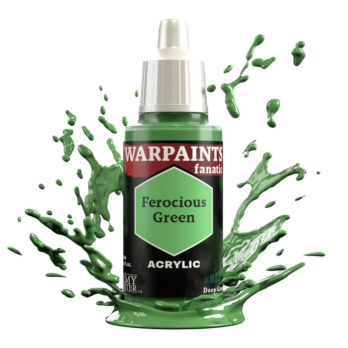 WARPAINTS: FANATIC ACRYLIC FEROCIOUS GREEN Paint Army Painter    | Red Claw Gaming