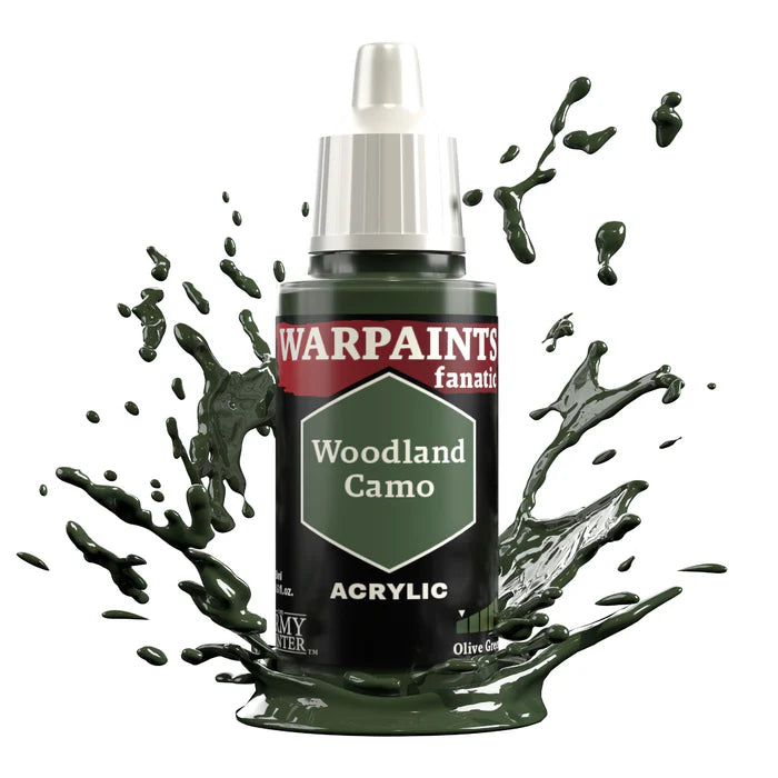 WARPAINTS: FANATIC ACRYLIC WOODLAND CAMO Paint Army Painter    | Red Claw Gaming