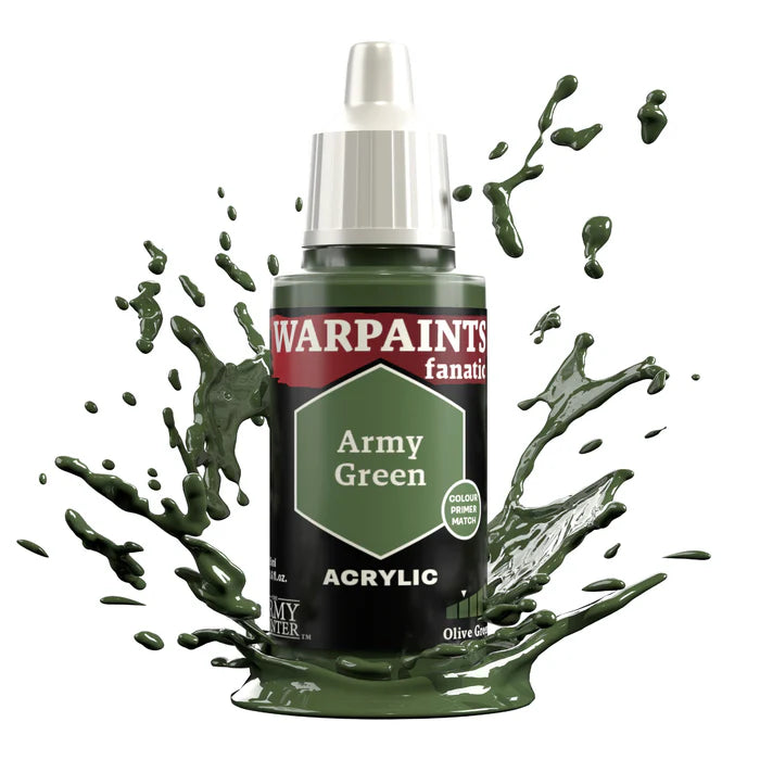 WARPAINTS: FANATIC ACRYLIC ARMY GREEN Paint Army Painter    | Red Claw Gaming