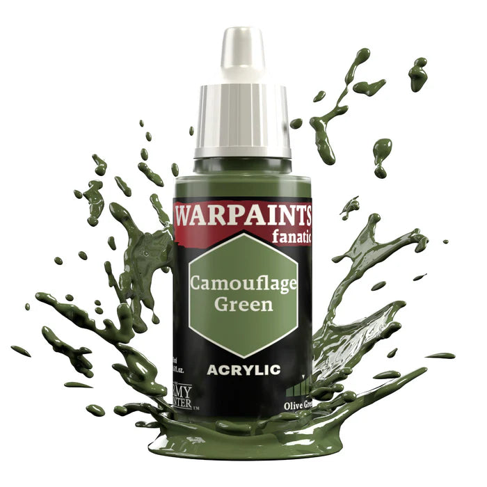 WARPAINTS: FANATIC ACRYLIC CAMOUFLAGE GREEN Paint Army Painter    | Red Claw Gaming