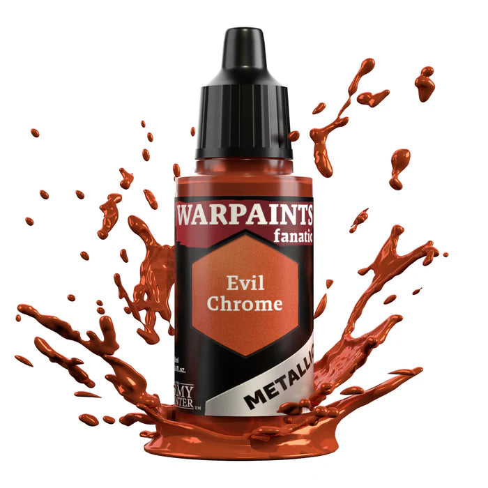 WARPAINTS: FANATIC METALLICS EVIL CHROME Paint Army Painter    | Red Claw Gaming