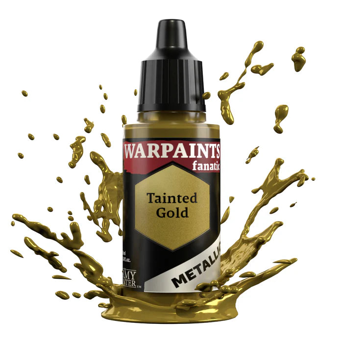 WARPAINTS: FANATIC METALLICS TAINTED GOLD Paint Army Painter    | Red Claw Gaming