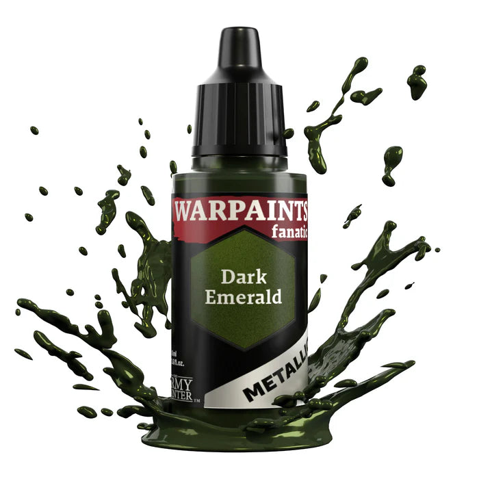 WARPAINTS: FANATIC METALLICS DARK EMERALD Paint Army Painter    | Red Claw Gaming