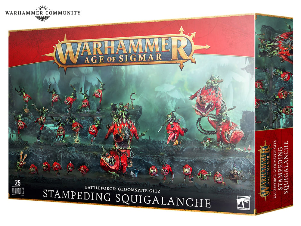 GLOOMSPITE GITZ: STAMPEDING SQUIGALANCHE Gloomspite Gitz Games Workshop    | Red Claw Gaming