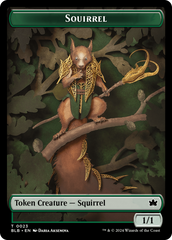 Squirrel // Starscape Cleric Double-Sided Token [Bloomburrow Tokens] MTG Single Magic: The Gathering    | Red Claw Gaming