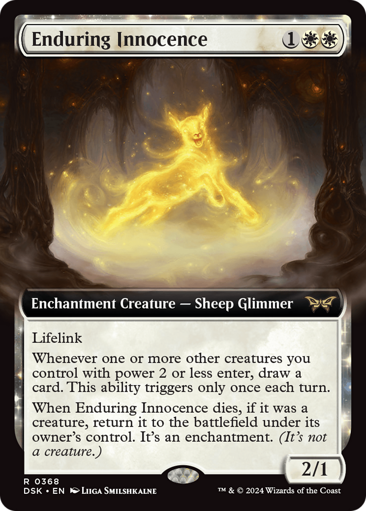 Enduring Innocence (Extended Art) [Duskmourn: House of Horror] MTG Single Magic: The Gathering    | Red Claw Gaming