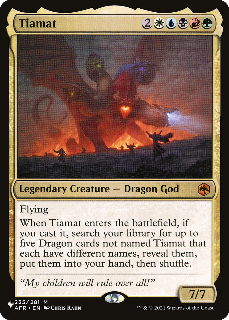 Tiamat [The List] MTG Single Magic: The Gathering | Red Claw Gaming