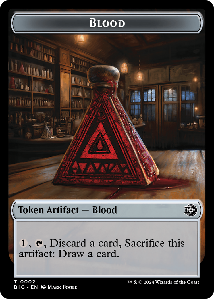 Blood Token [Outlaws of Thunder Junction: The Big Score Tokens] MTG Single Magic: The Gathering    | Red Claw Gaming