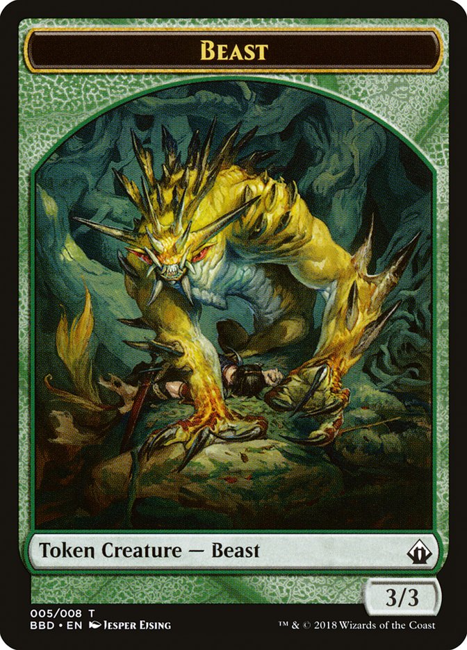 Beast Token [Battlebond Tokens] MTG Single Magic: The Gathering    | Red Claw Gaming