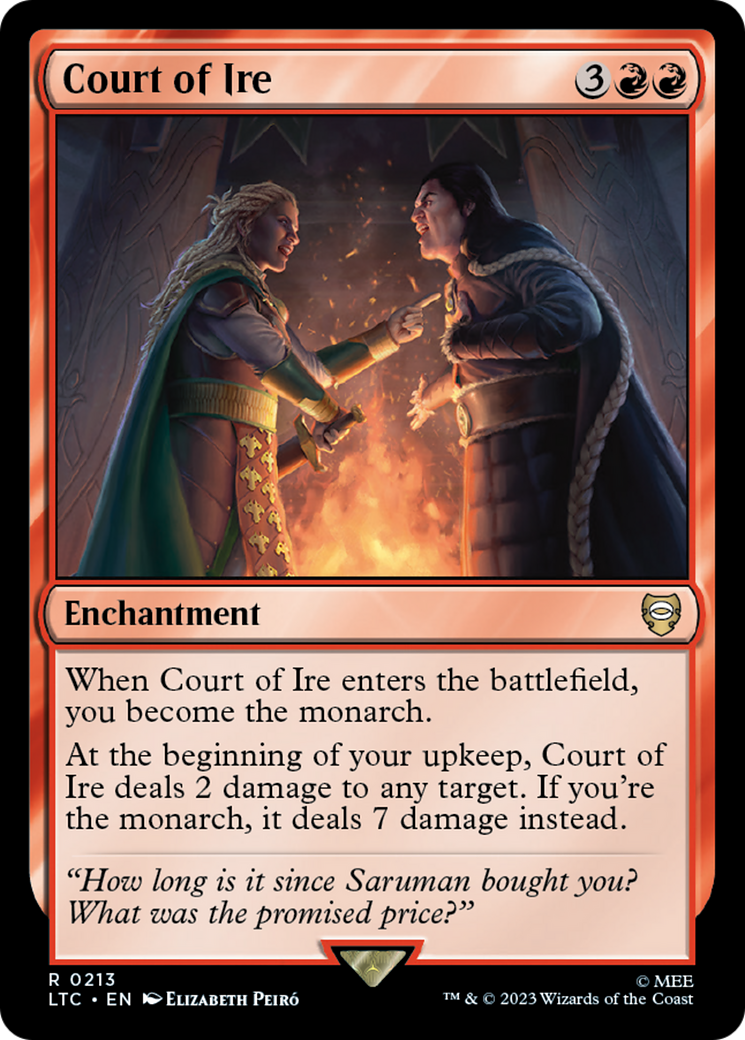 Court of Ire [The Lord of the Rings: Tales of Middle-Earth Commander] MTG Single Magic: The Gathering | Red Claw Gaming