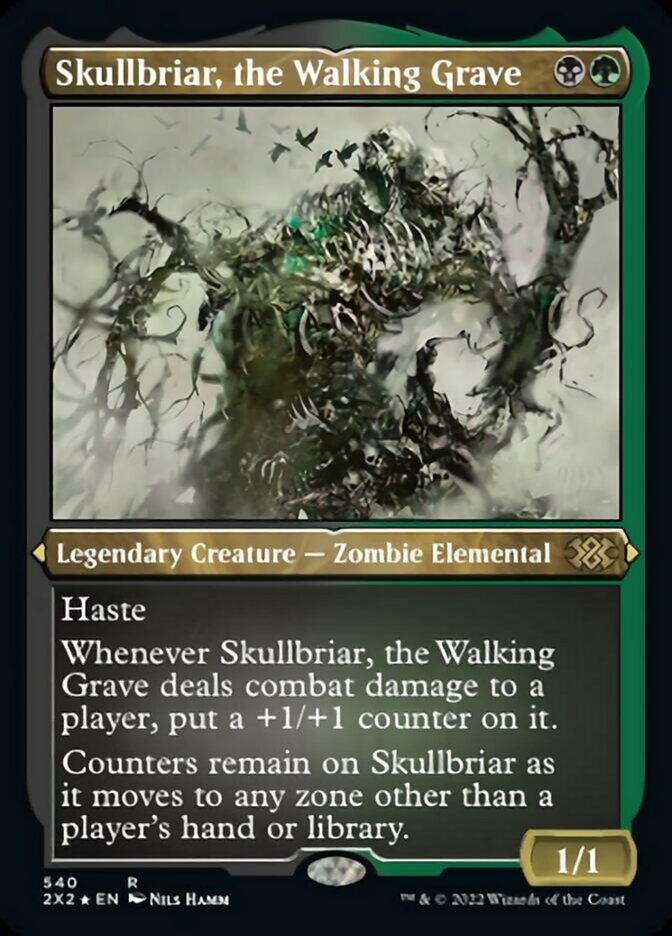 Skullbriar, the Walking Grave (Foil Etched) [Double Masters 2022] MTG Single Magic: The Gathering    | Red Claw Gaming