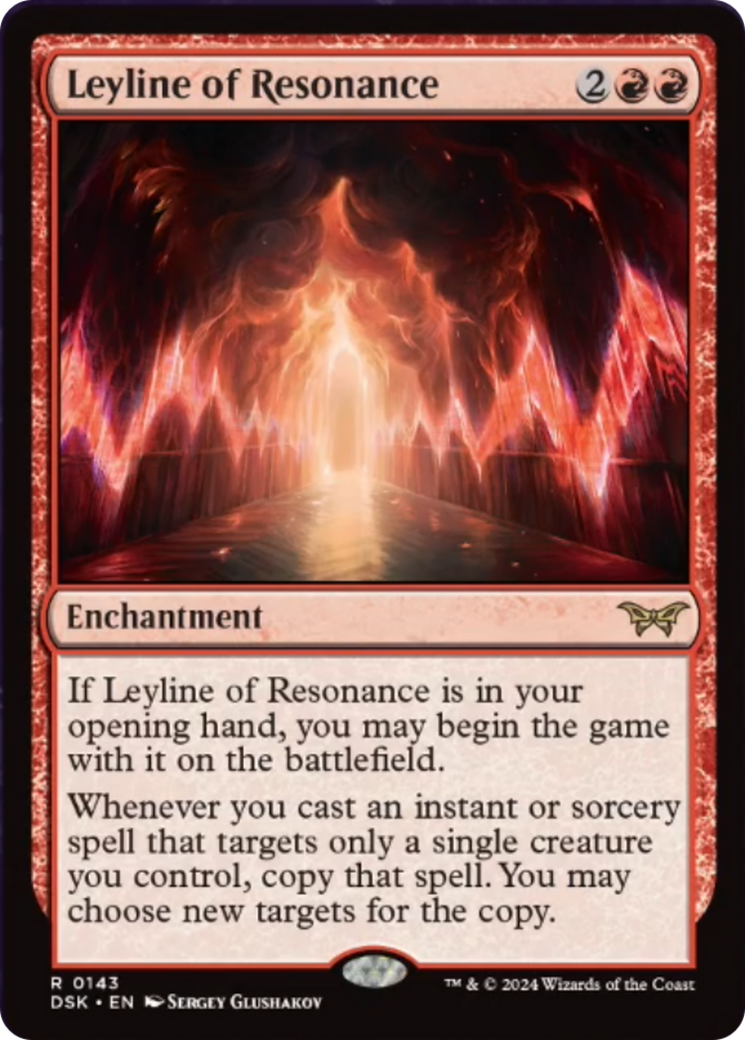 Leyline of Resonance [Duskmourn: House of Horror] MTG Single Magic: The Gathering    | Red Claw Gaming