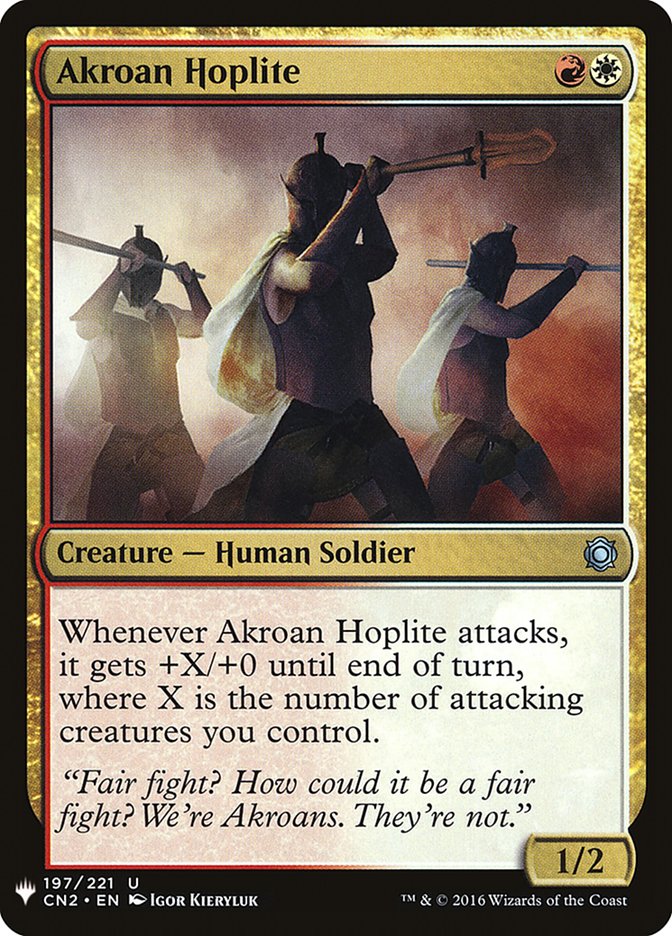 Akroan Hoplite [Mystery Booster] MTG Single Magic: The Gathering | Red Claw Gaming