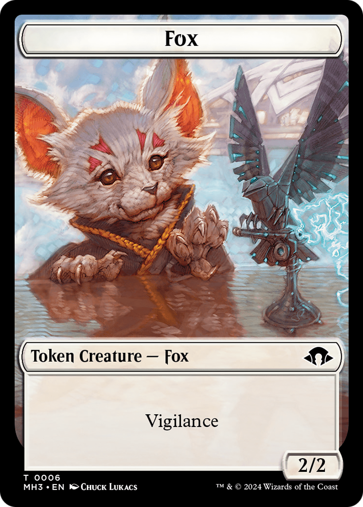 Servo // Fox Double-Sided Token [Modern Horizons 3 Tokens] MTG Single Magic: The Gathering    | Red Claw Gaming