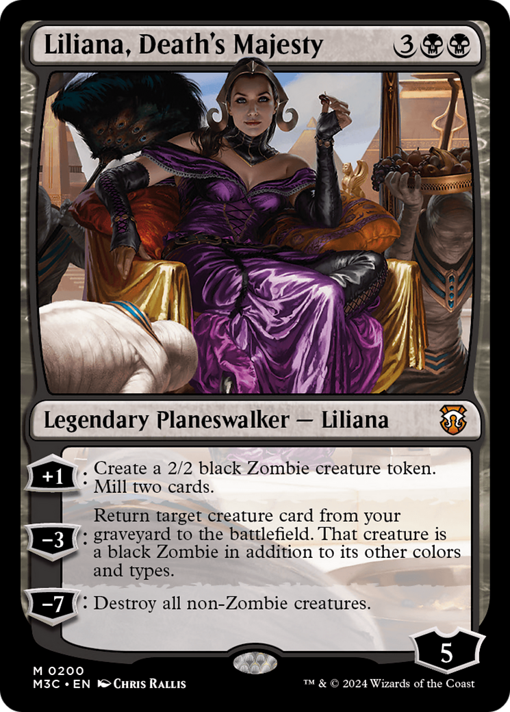 Liliana, Death's Majesty (Ripple Foil) [Modern Horizons 3 Commander] MTG Single Magic: The Gathering    | Red Claw Gaming