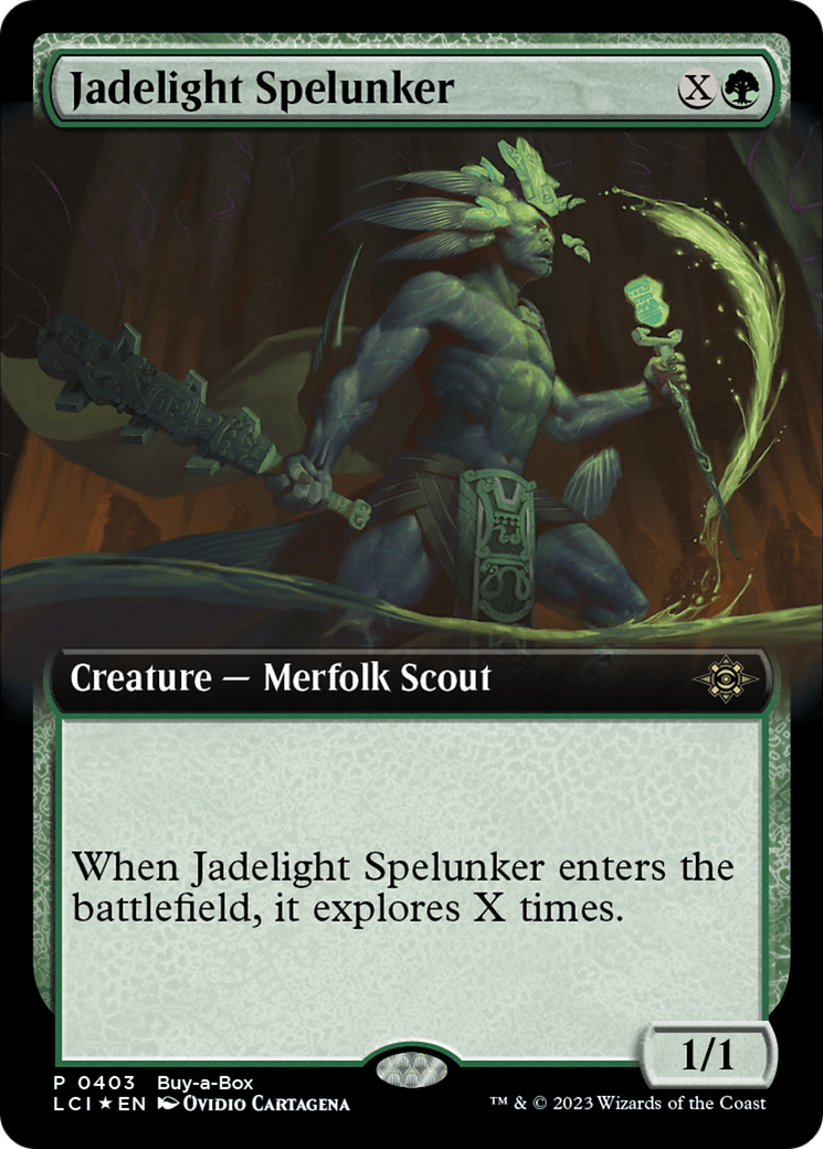 Jadelight Spelunker (Extended Art) (Buy-A-Box) [The Lost Caverns of Ixalan Promos] MTG Single Magic: The Gathering    | Red Claw Gaming